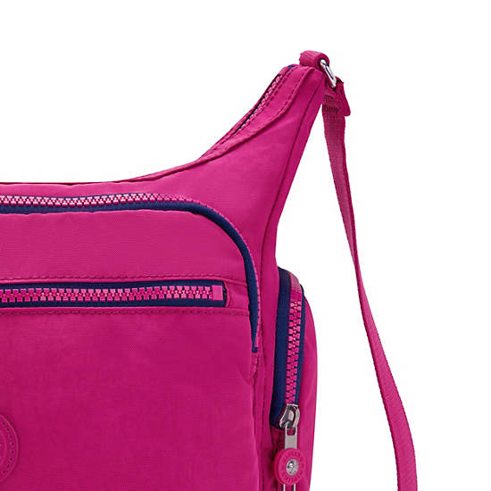 Bolsos Cruzados Kipling Gabbie Rosas Fucsia | MX 1159OK